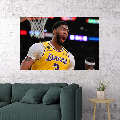 Anthony Davis Los Angeles Basketball Poster Wall Art Print Home Wall Decor