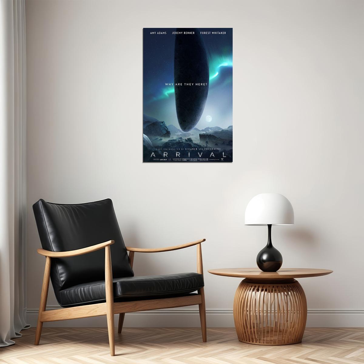 Arrival Amy Adams Jeremy Renner 2016 Movie Poster Wall Art Print Home Wall Decor