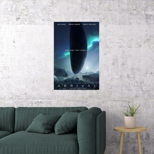 Arrival Amy Adams Jeremy Renner 2016 Movie Poster Wall Art Print Home Wall Decor