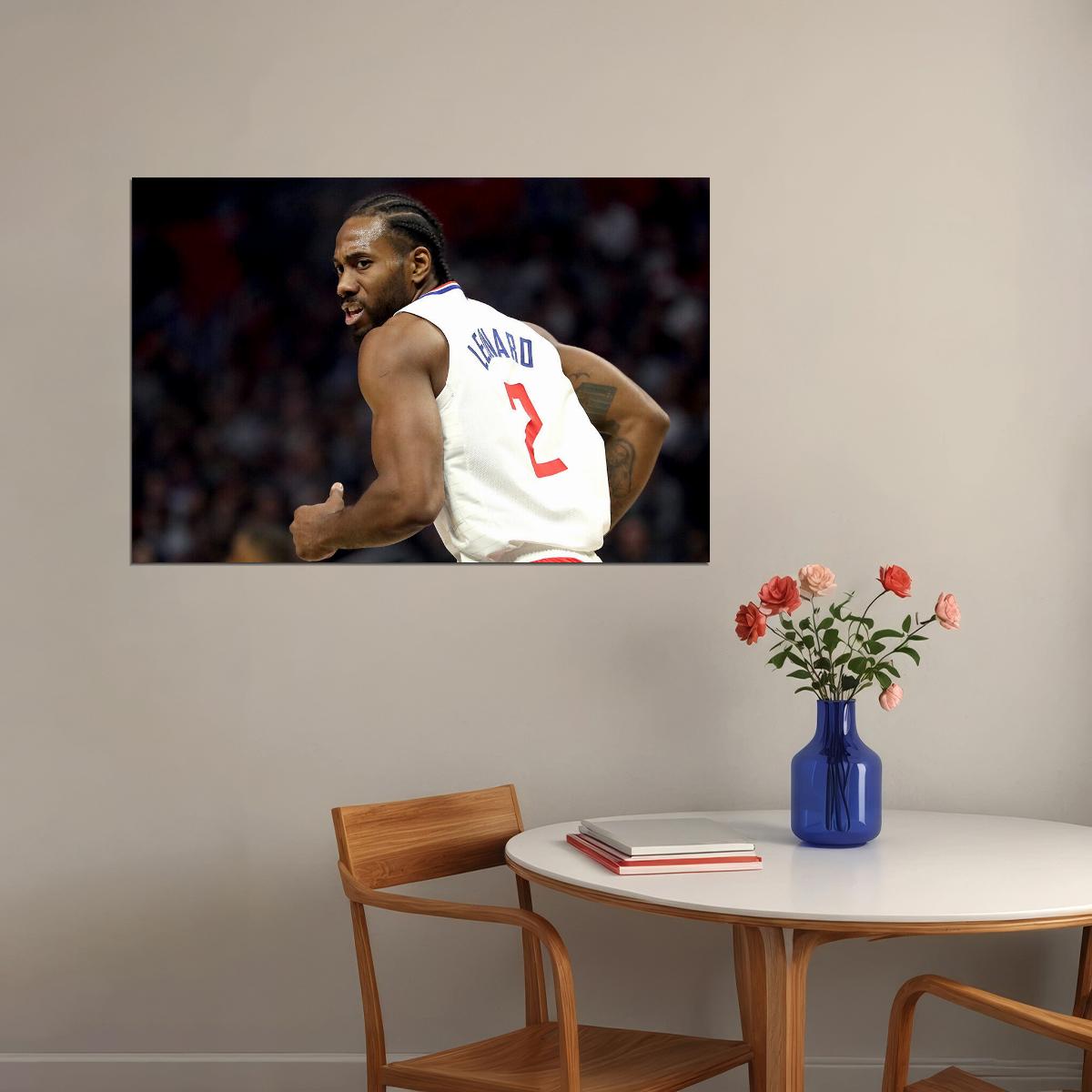 Kawhi Leonard Kawaii La Los Angeles Poster Wall Art Print Home Wall Decor
