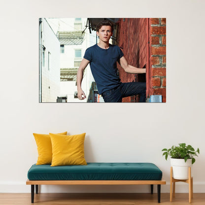Tom Holland Spider Man Actor Star Artist Poster Wall Art Print Home Wall Decor