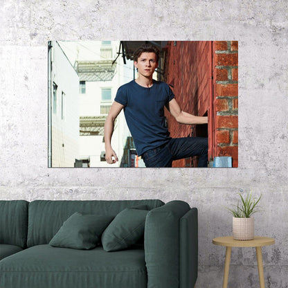 Tom Holland Spider Man Actor Star Artist Poster Wall Art Print Home Wall Decor