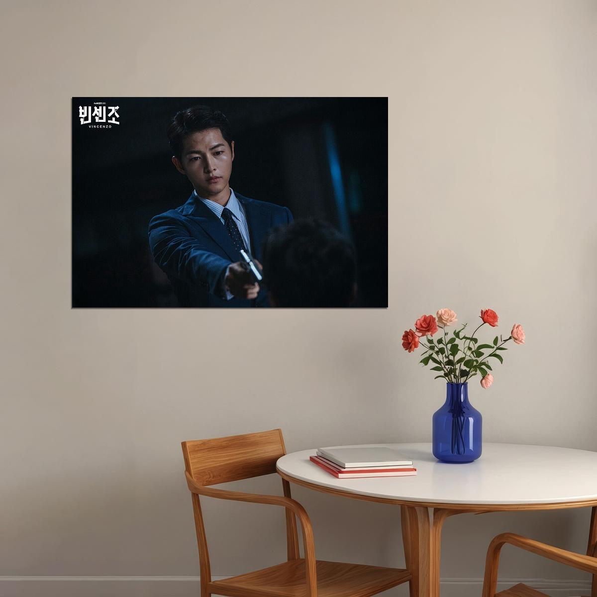 Song Joong Ki Vincenzo Korean Handsome Actor Poster Wall Art Print Home Wall Decor