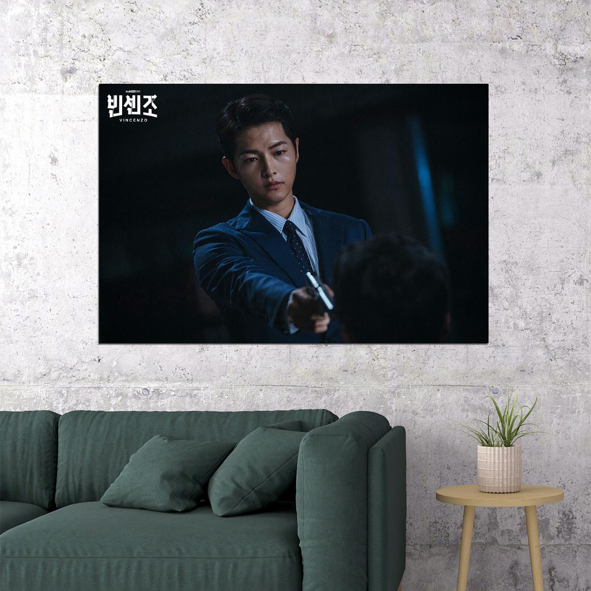 Song Joong Ki Vincenzo Korean Handsome Actor Poster Wall Art Print Home Wall Decor