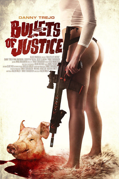 Bullets Of Justice Science Fiction Fight Movie Poster Wall Art Print Home Wall Decor