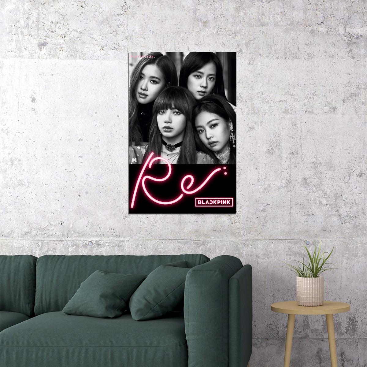 Black Pink Jennie Rose Lisa Jisoo Kpop Idol Poster Wall Art Print Home Wall Decor
