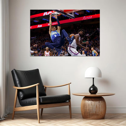 Kristaps Porzingis Dallas Star Poster Wall Art Print Home Wall Decor