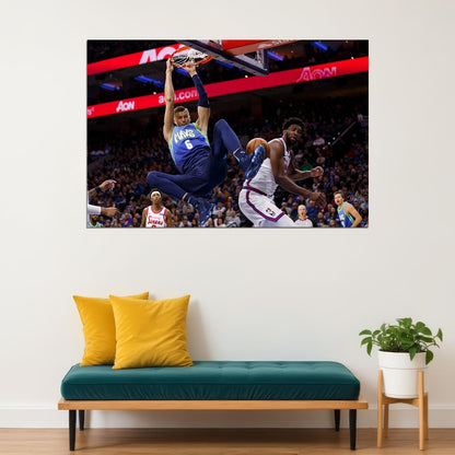 Kristaps Porzingis Dallas Star Poster Wall Art Print Home Wall Decor