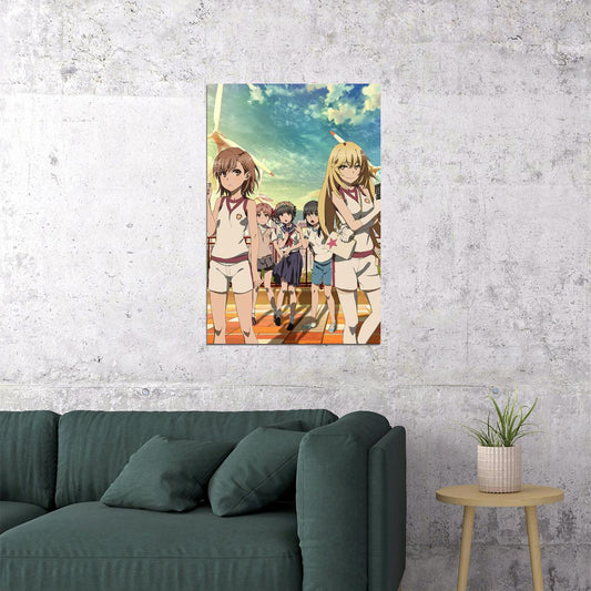 To Aru Kagaku No Railgun Misaka Mikoto Anime Poster Wall Art Print Home Wall Decor