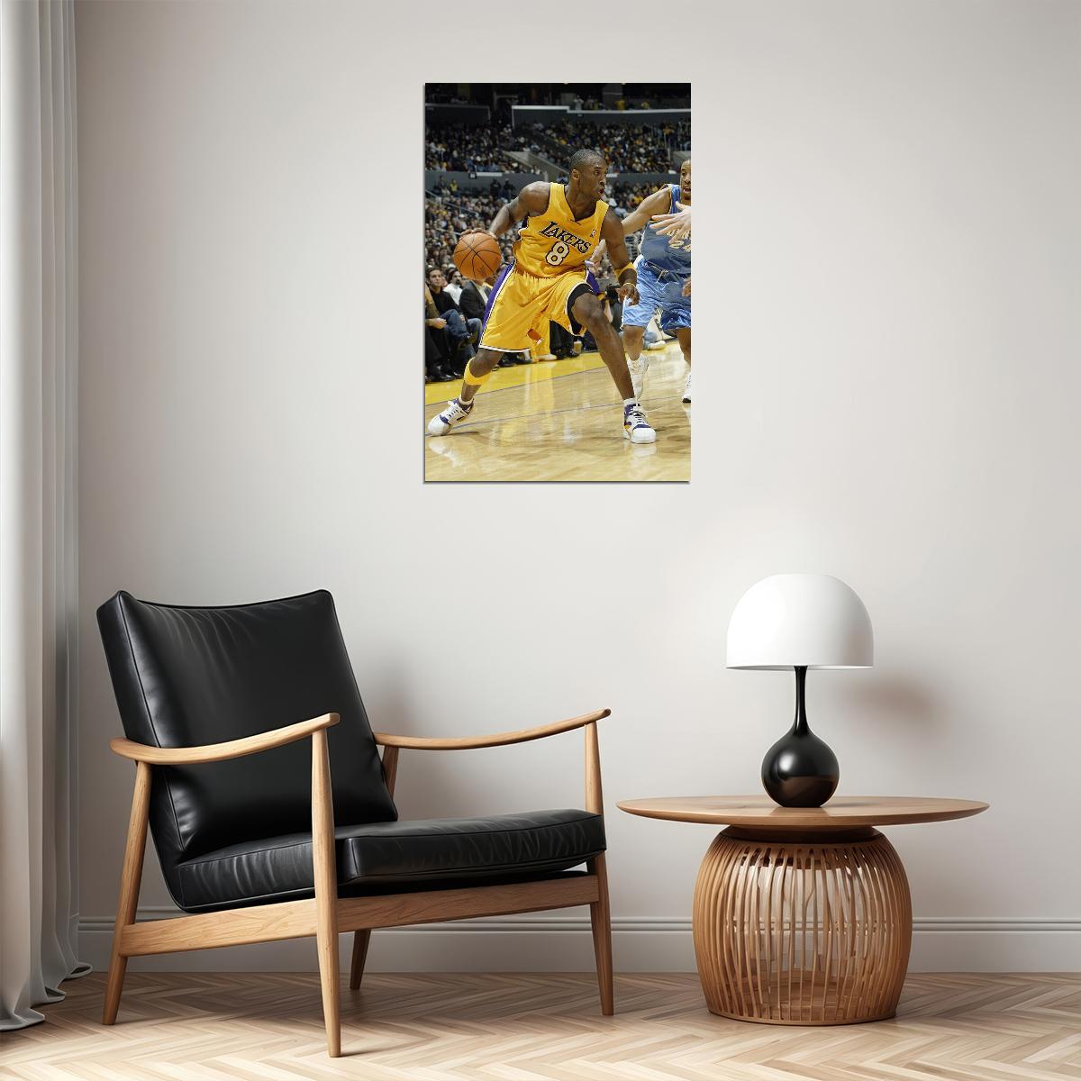 Los Angeles Kobe La Basketball Basketball Poster Wall Art Print Home Wall Decor