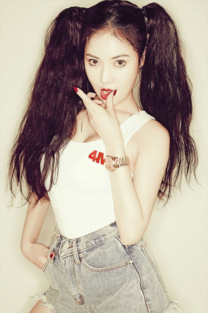 Kim Hyuna Sexy Beauty Singer Kpop Hot Star Poster Wall Art Print Home Wall Decor