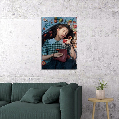 Iu Lee Ji Eun Korean Idol Singer Girl Kpop Star Poster Wall Art Print Home Wall Decor