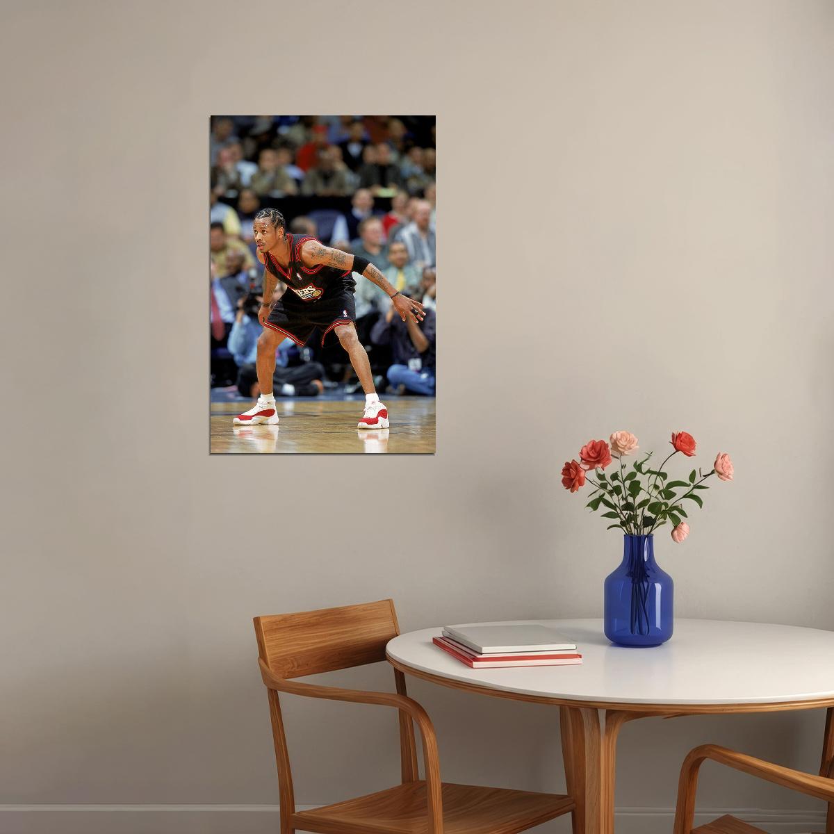 Philadelphia Allen Iverson Basketball Poster Wall Art Print Home Wall Decor