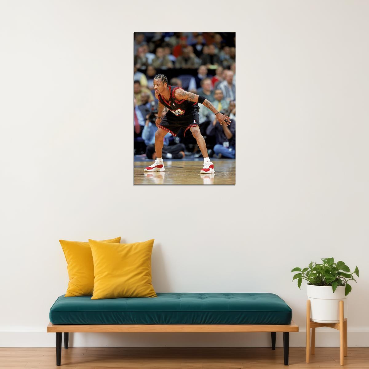Philadelphia Allen Iverson Basketball Poster Wall Art Print Home Wall Decor