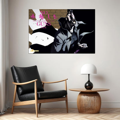 No Guns Life Juzo Inui Fight Hot Japan Anime Poster Wall Art Print Home Wall Decor