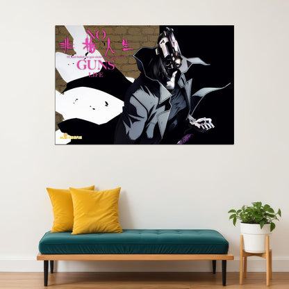 No Guns Life Juzo Inui Fight Hot Japan Anime Poster Wall Art Print Home Wall Decor