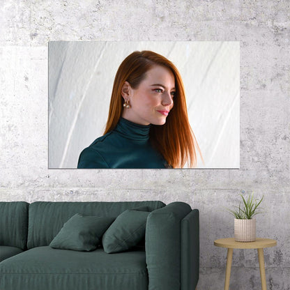 Emma Stone America Movie Star Actor Artist Poster Wall Art Print Home Wall Decor