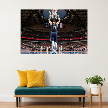 Luka Doncic Dallas Basketball Star Poster Wall Art Print Home Wall Decor