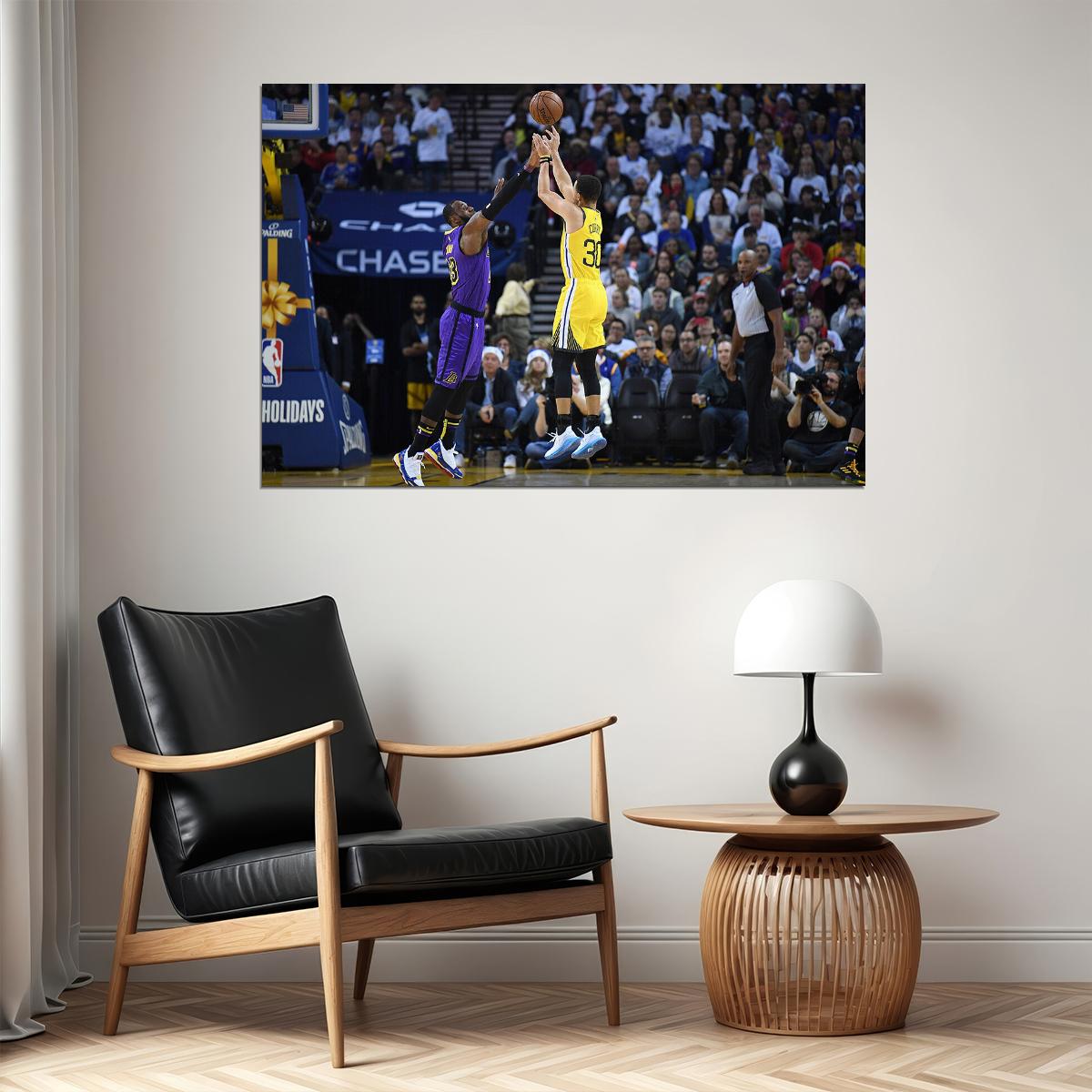 Stephen Curry 3 Point Mvp Final Star Poster Wall Art Print Home Wall Decor