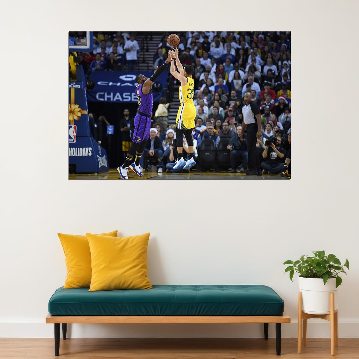 Stephen Curry 3 Point Mvp Final Star Poster Wall Art Print Home Wall Decor