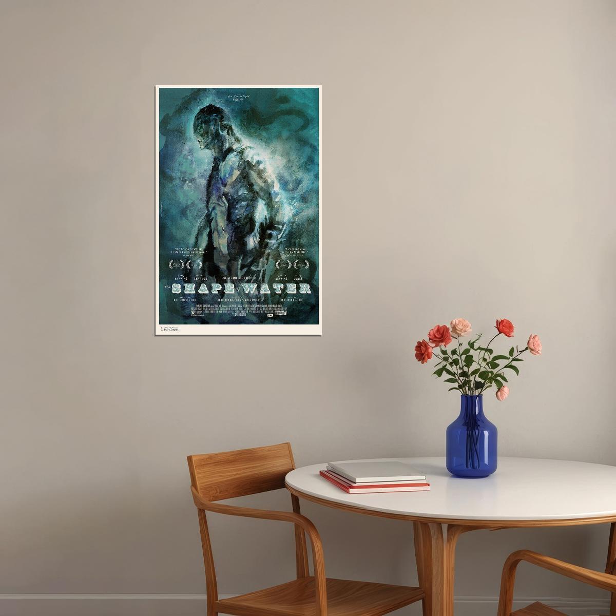 The Shape Of Water Adventure Fantasy Movie Poster Wall Art Print Home Wall Decor