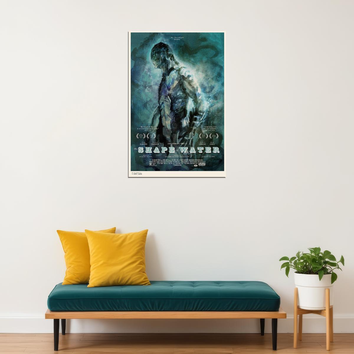 The Shape Of Water Adventure Fantasy Movie Poster Wall Art Print Home Wall Decor