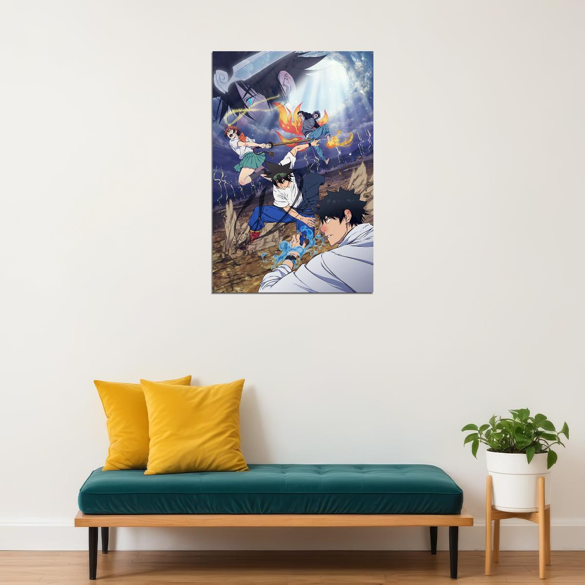 The God Of High School Fight Monster Anime Poster Wall Art Print Home Wall Decor