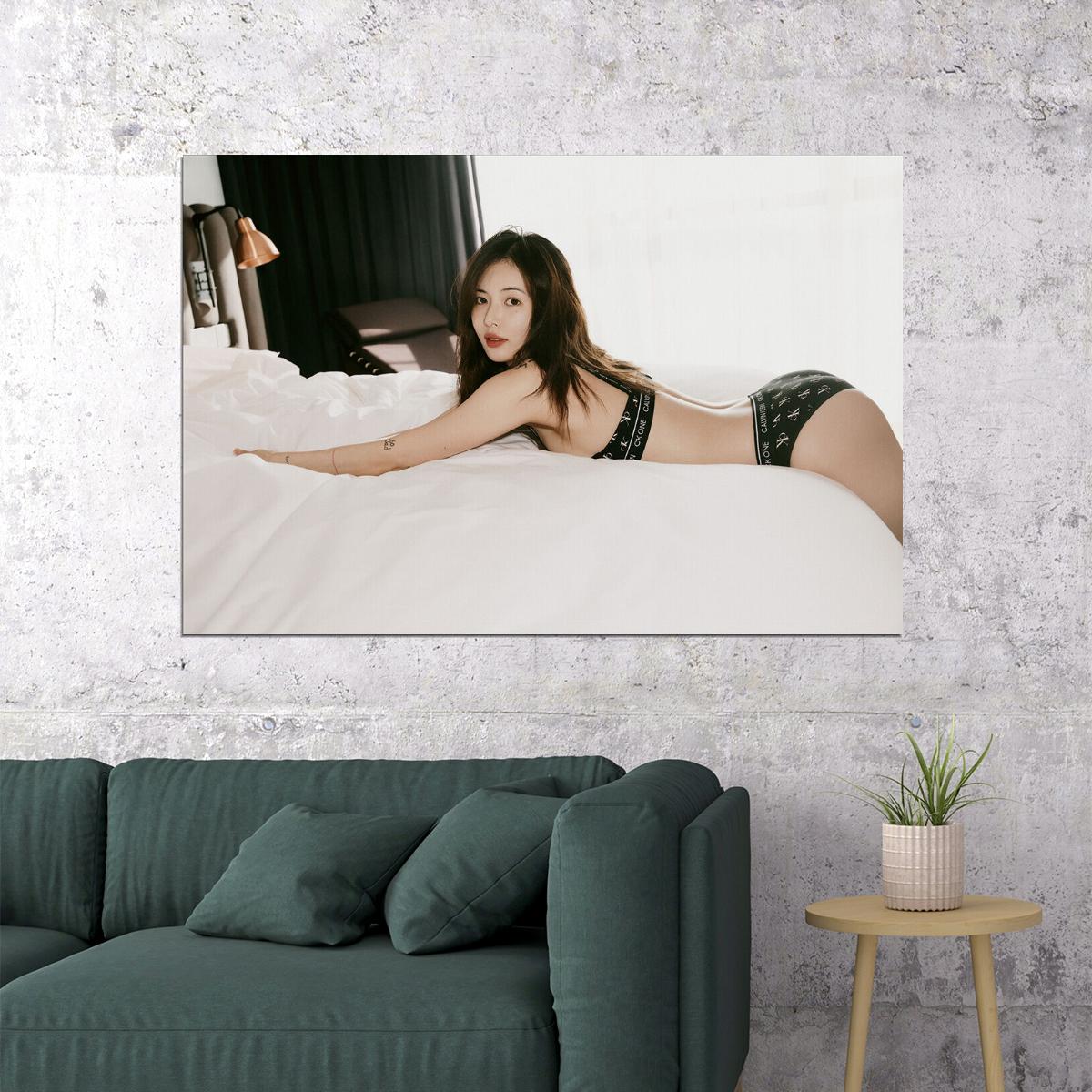 Kim Hyuna Sexy Beauty Singer Kpop Hot Star Poster Wall Art Print Home Wall Decor