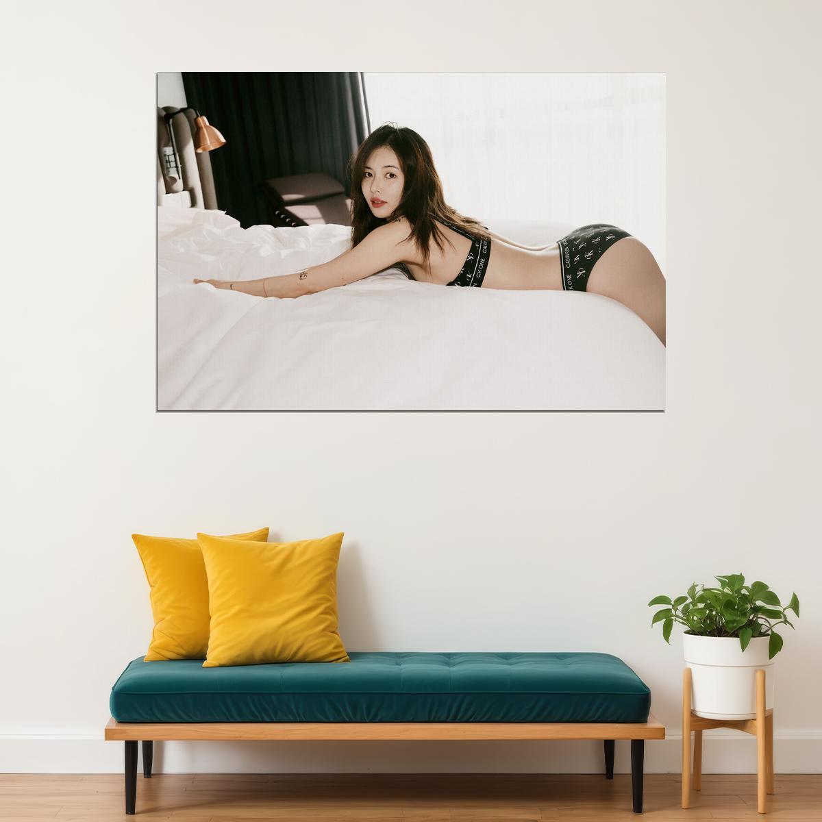 Kim Hyuna Sexy Beauty Singer Kpop Hot Star Poster Wall Art Print Home Wall Decor