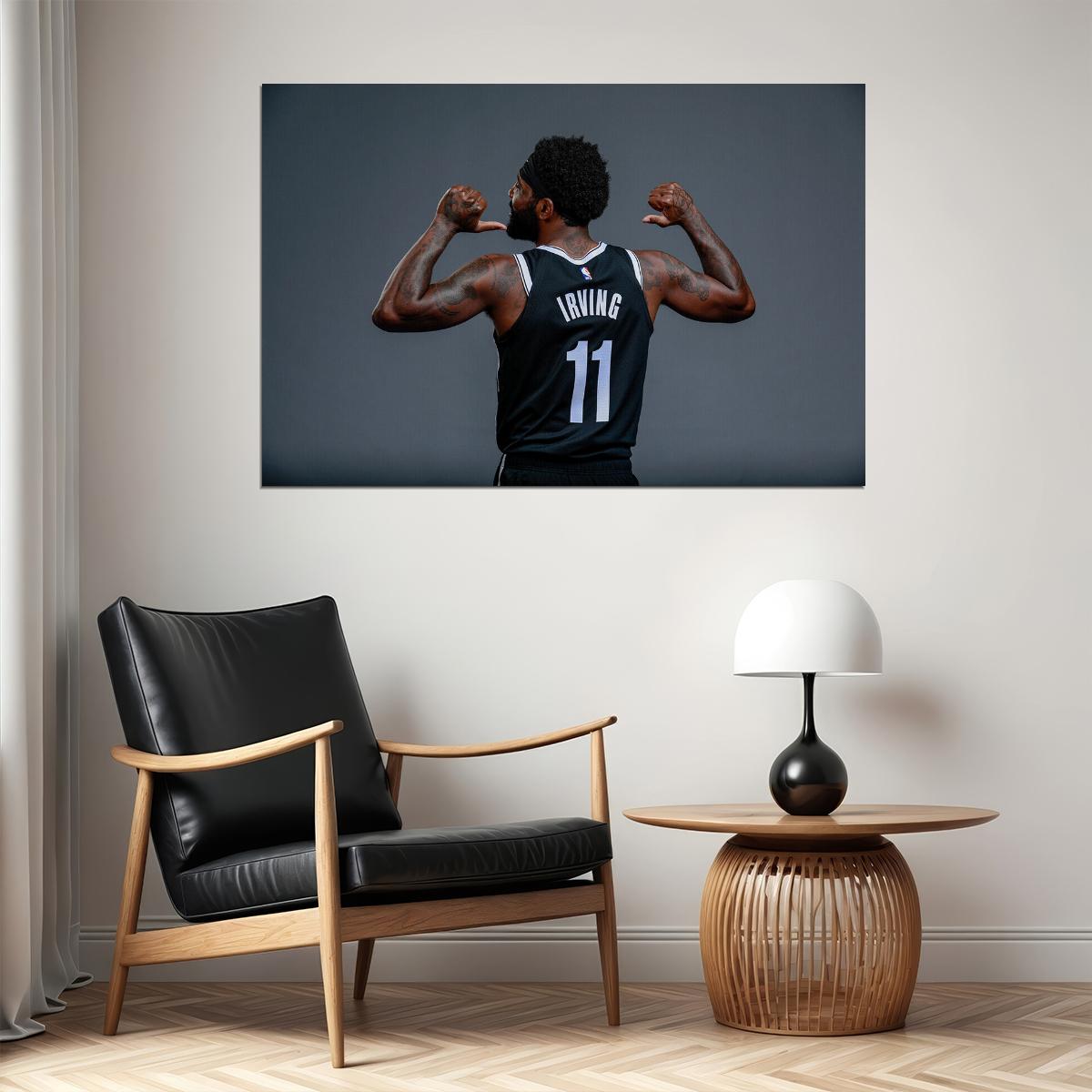 Kyrie Irving 11 Brooklyn Basketball Poster Wall Art Print Home Wall Decor