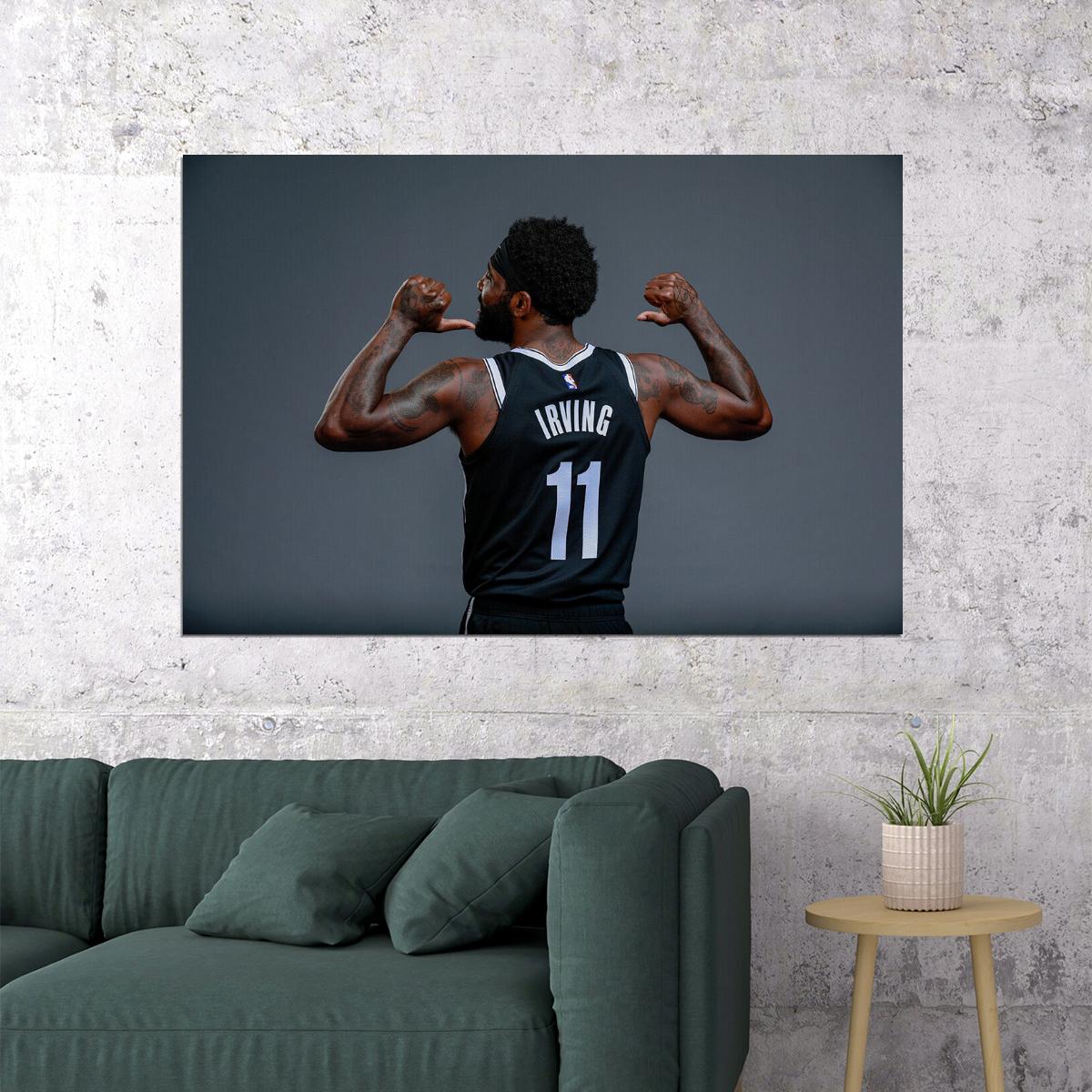 Kyrie Irving 11 Brooklyn Basketball Poster Wall Art Print Home Wall Decor