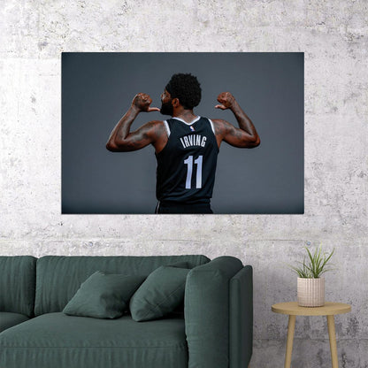 Kyrie Irving 11 Brooklyn Basketball Poster Wall Art Print Home Wall Decor