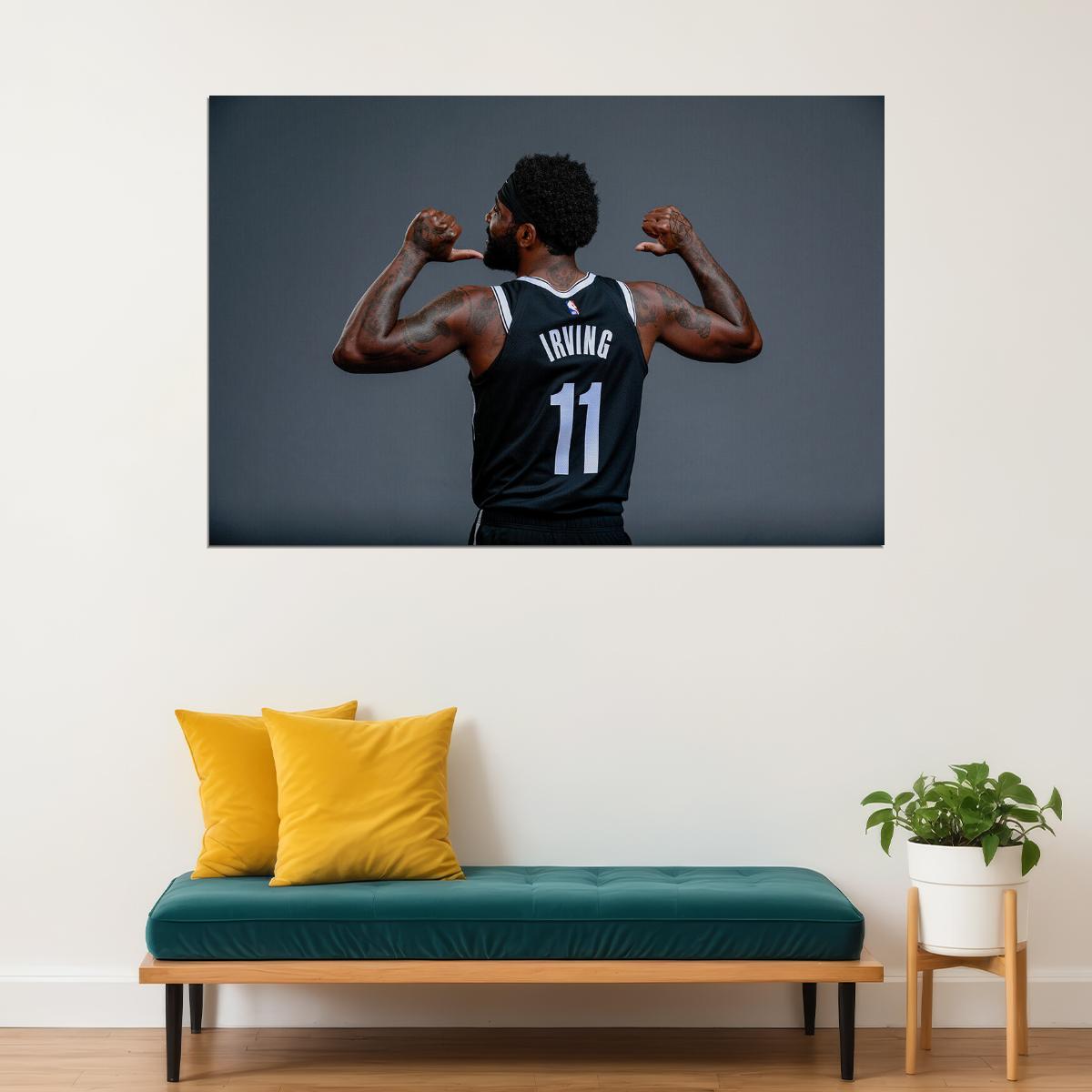 Kyrie Irving 11 Brooklyn Basketball Poster Wall Art Print Home Wall Decor