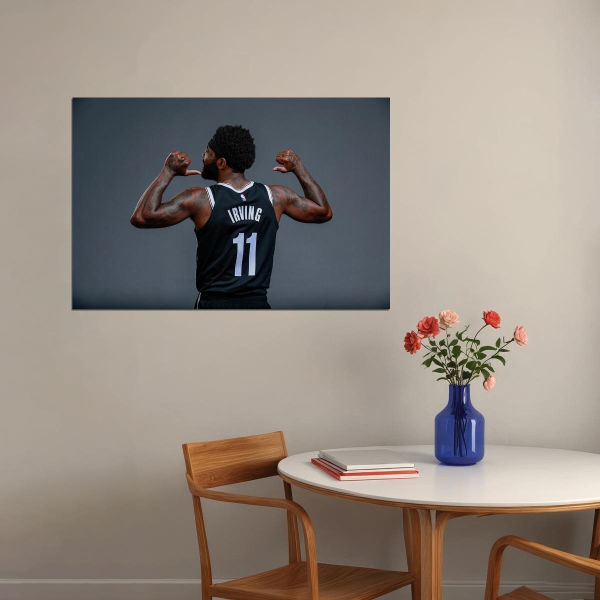 Kyrie Irving 11 Brooklyn Basketball Poster Wall Art Print Home Wall Decor