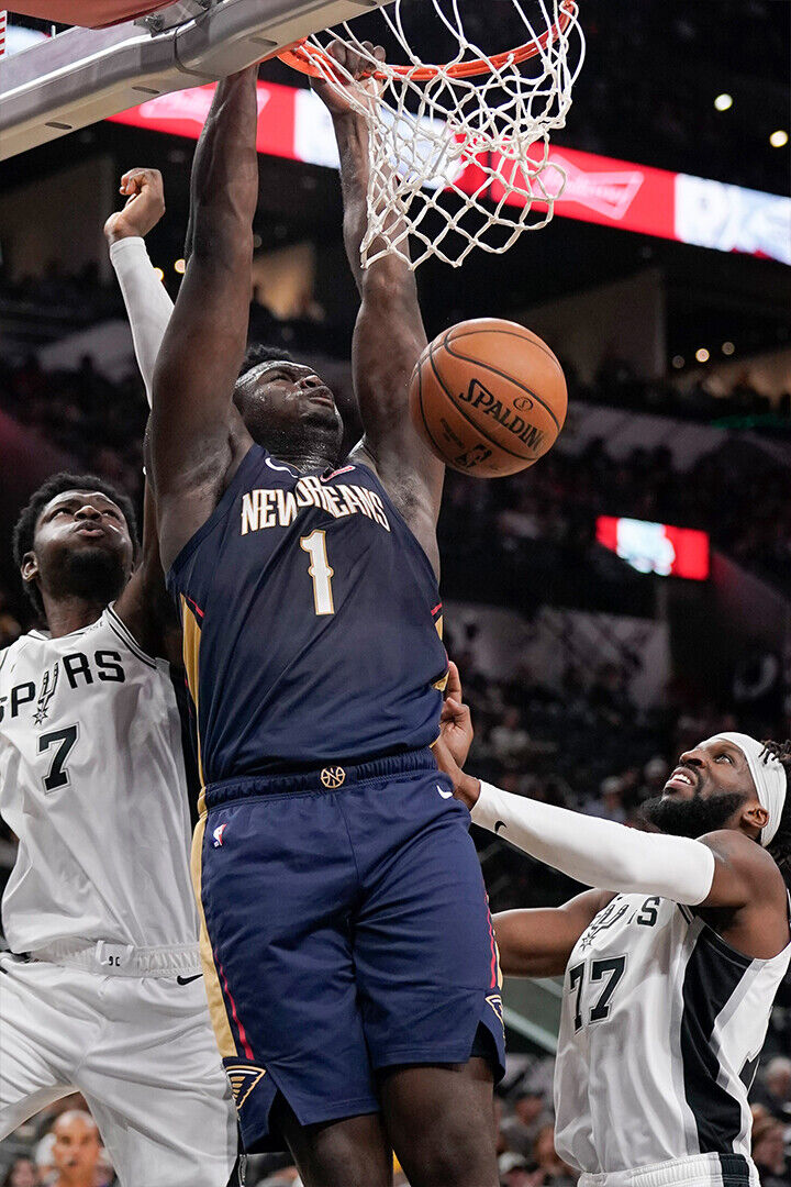 Zion Williamson New Orleans Dunk Poster Wall Art Print Home Wall Decor