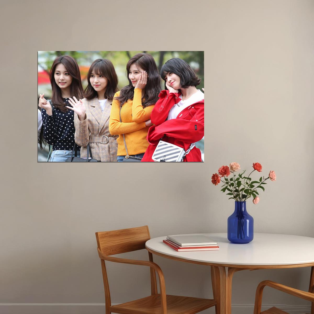 Twice Korea Idol Momo Sanatzuyu Mina Star Poster Wall Art Print Home Wall Decor