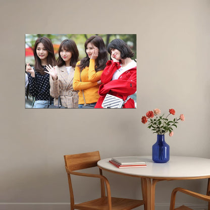 Twice Korea Idol Momo Sanatzuyu Mina Star Poster Wall Art Print Home Wall Decor