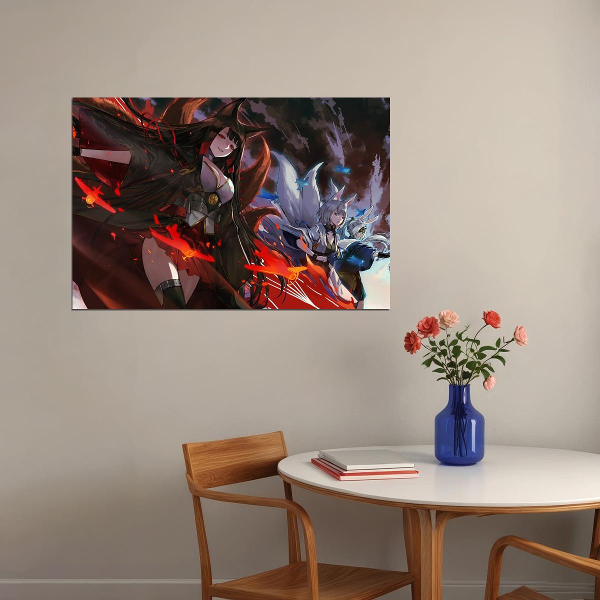 Azur Lane Z23 Ship War Japan Anime Game Poster Wall Art Print Home Wall Decor