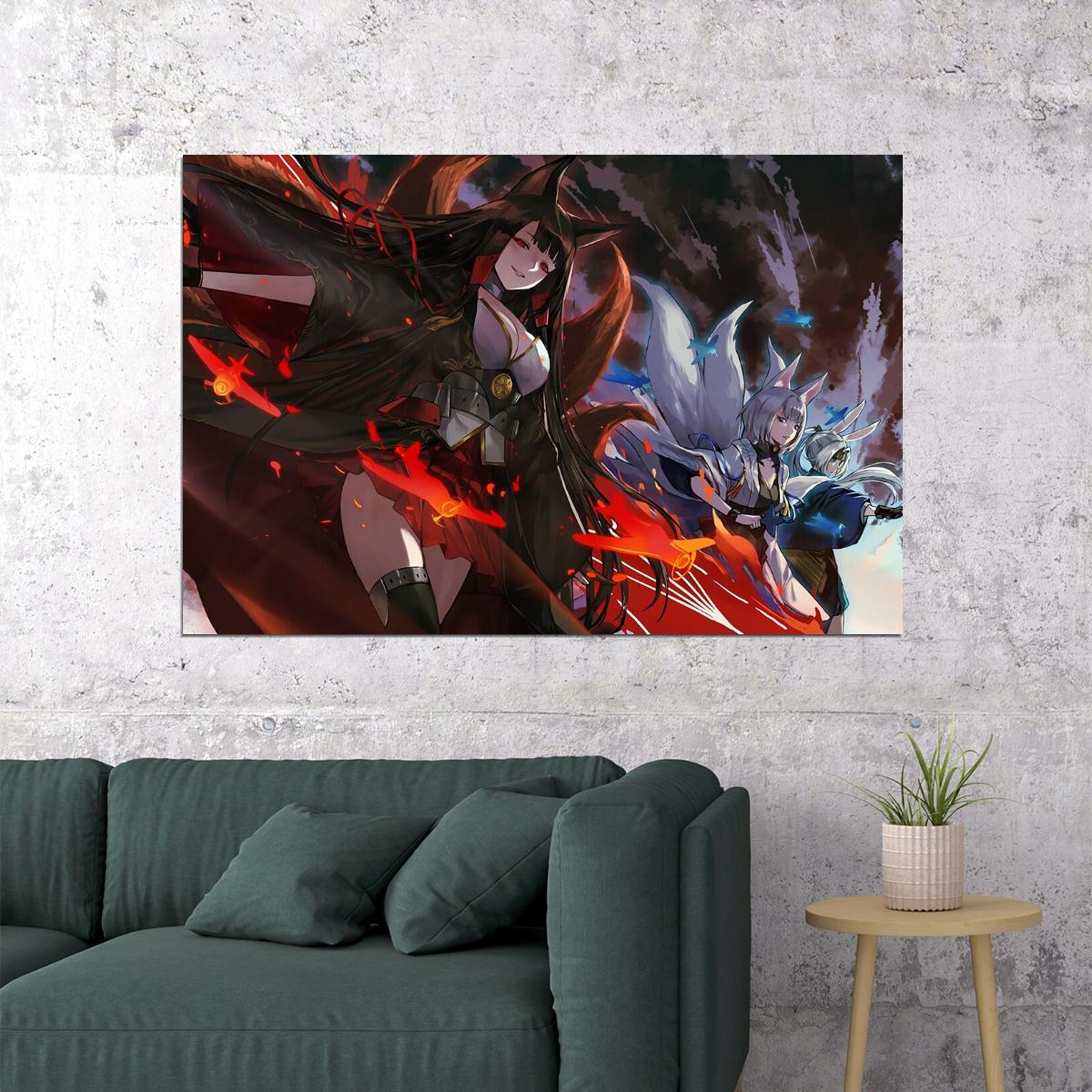 Azur Lane Z23 Ship War Japan Anime Game Poster Wall Art Print Home Wall Decor