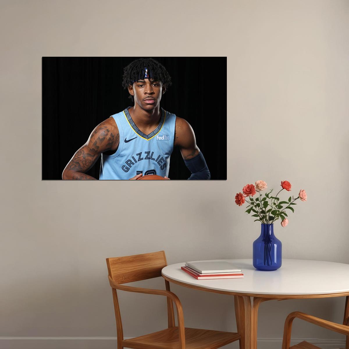 Ja Morant Memphis Basketball Poster Wall Art Print Home Wall Decor