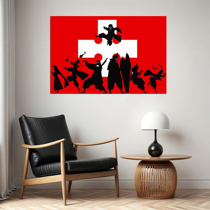 Fire Force Shinra Kusakabe Fight Hot Anime Poster Wall Art Print Home Wall Decor