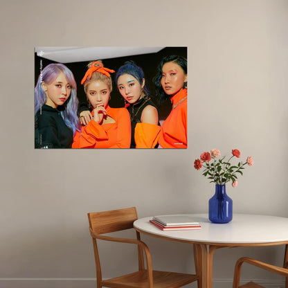 Mamamoo Solar Moon Byul Whee In Hwa Sa Singer Poster Wall Art Print Home Wall Decor