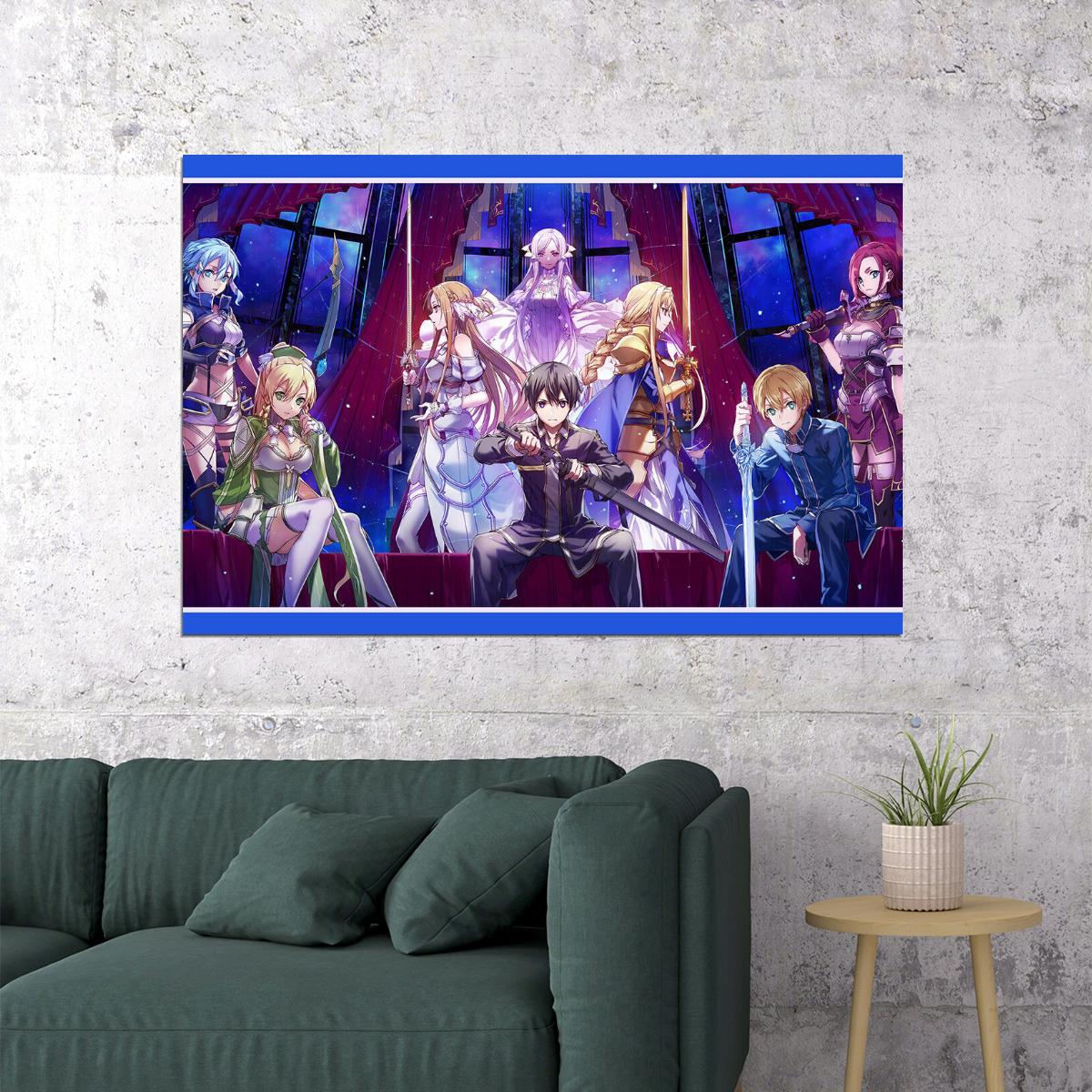Sword Art Online Alicization War Of Underworld Anime Poster Wall Art Print Home Wall Decor