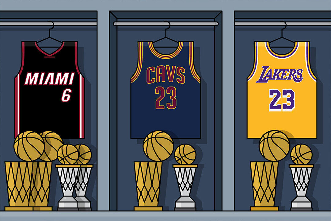Lebron James 23 La Basketball Poster Wall Art Print Home Wall Decor