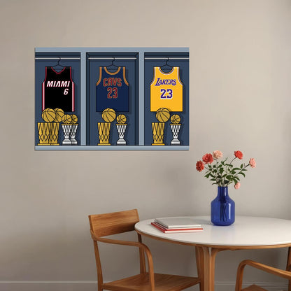 Lebron James 23 La Basketball Poster Wall Art Print Home Wall Decor