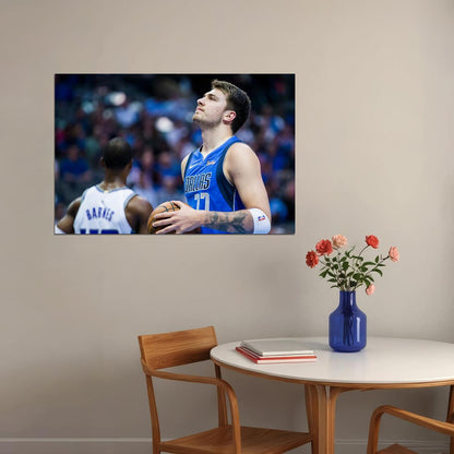 Luka Doncic Dallas Basketball Star Poster Wall Art Print Home Wall Decor