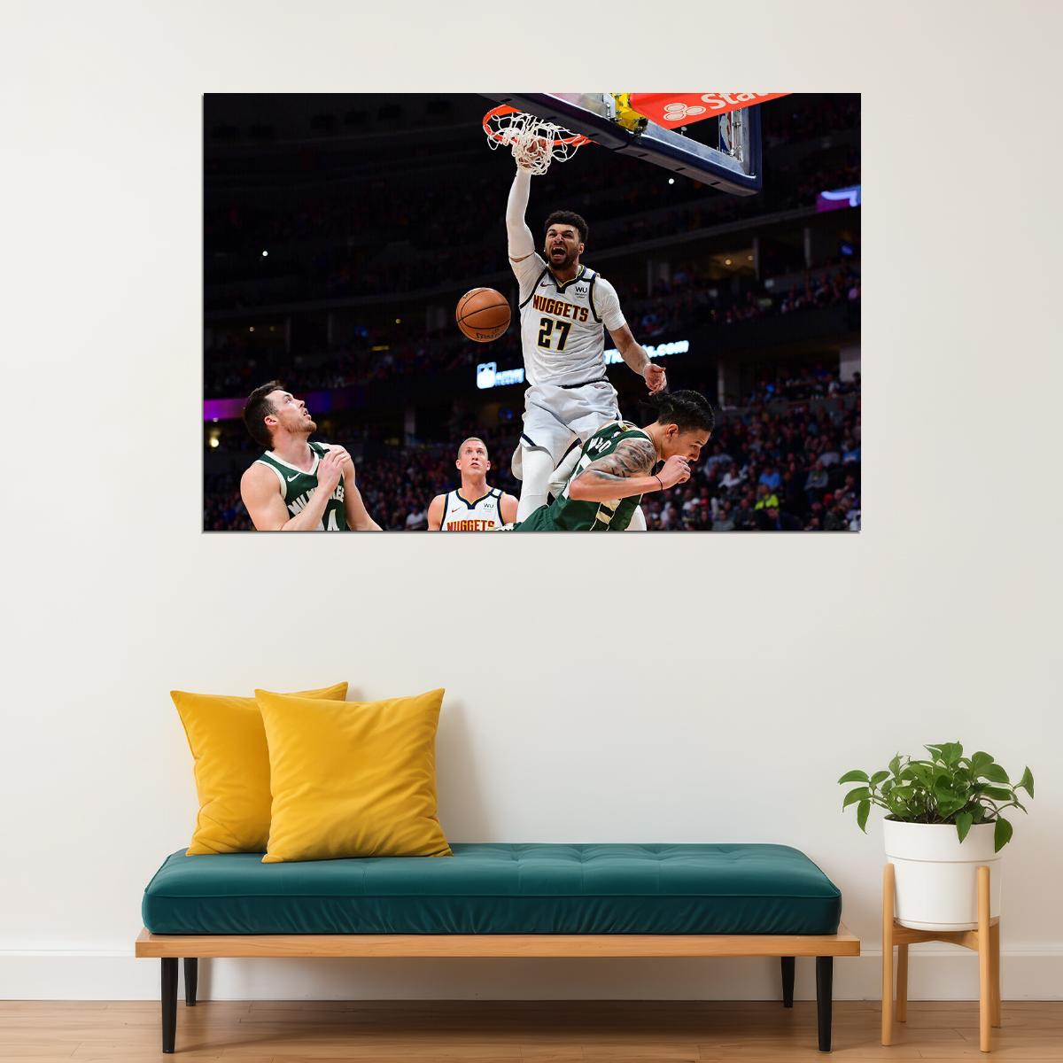 Jamal Murray Denver Basketball Star Poster Wall Art Print Home Wall Decor