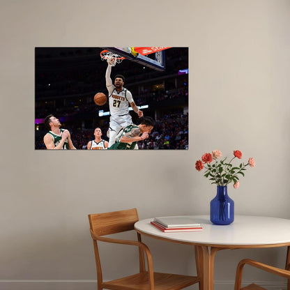 Jamal Murray Denver Basketball Star Poster Wall Art Print Home Wall Decor