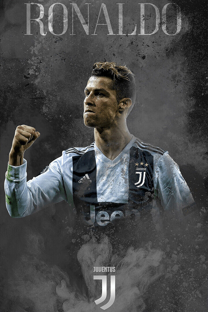 Cristiano Ronaldo Juventus Soccer Player Star Poster Wall Art Print Home Wall Decor