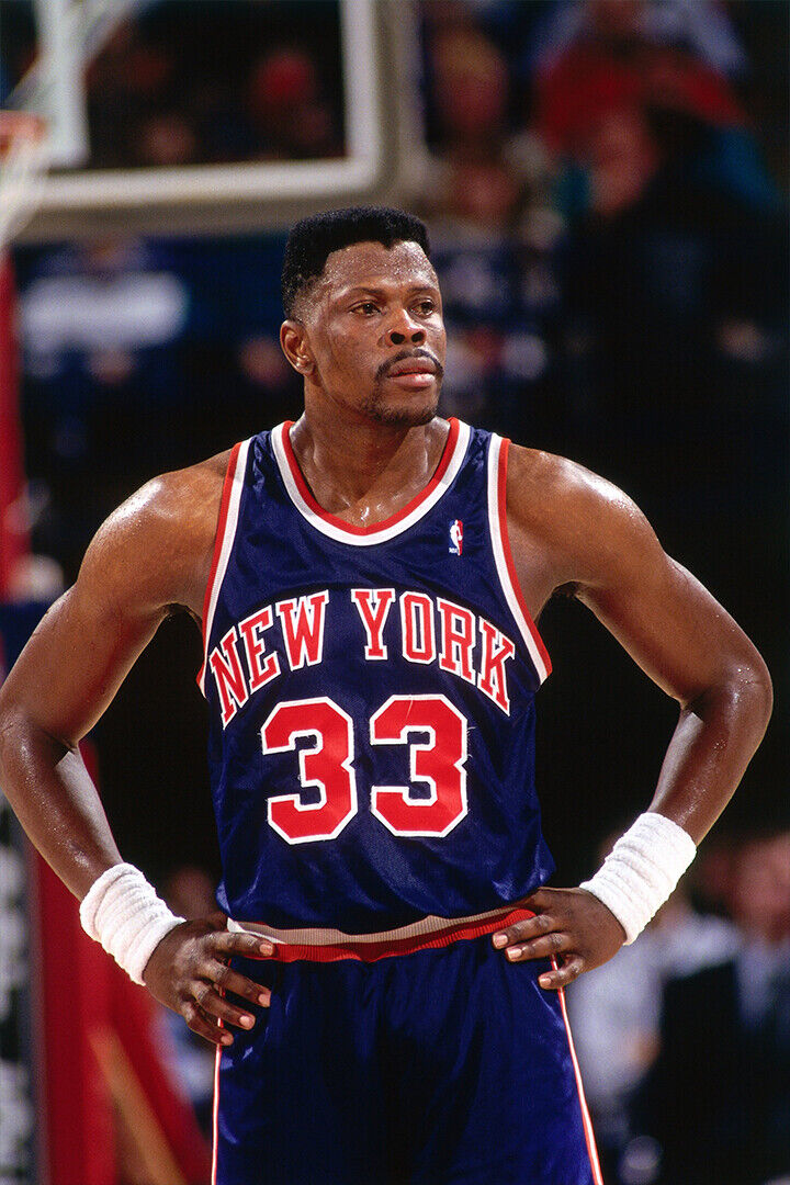 Dunk Block Star Patrick Ewing Basketball Poster Wall Art Print Home Wall Decor